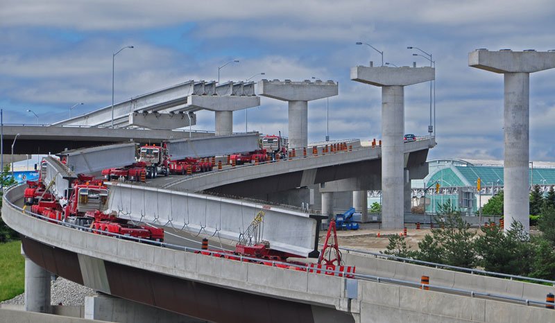 Precast concrete girder supply to the The Air Rail Link Spur project in Ukraine